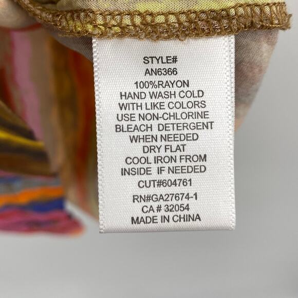 Anthropologie Eva Franco Carnival Multicolor Striped Tie Waist Romper Womens S - Picture 9 of 9